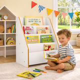 Montessori Children’s Bookcase | Floor Standing Kid's Bookshelf | White