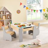 kids elephant activity table with chalkboard top
