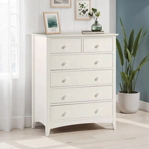 white dresser small 6 Drawer Classic Shaker Style Pine Chest of Drawers