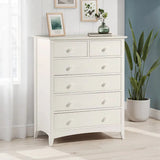 Stone cameo dresser with 4 large drawers and 2 adjacent small drawers