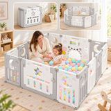 Extra Large Modular Baby Playpen – XL & XXL Foldable Play Yard with Activity Door
