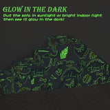 Put the sofa in sunlight or bright indoor lights to activate the glow in the dark element!