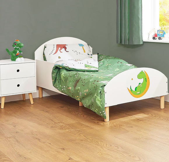 Dinosaur Children's Bed with Side Protectors | Toddler Bed | 18m - 5 Years