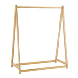100% Eco Natural Pine Wooden Montessori Clothes Rail | Dress Up Rail | Natural  | 96cm | 3 years and up