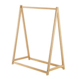 100% Eco Natural Pine Wooden Montessori Clothes Rail | Dress Up Rail | Natural  | 96cm | 3-99 years