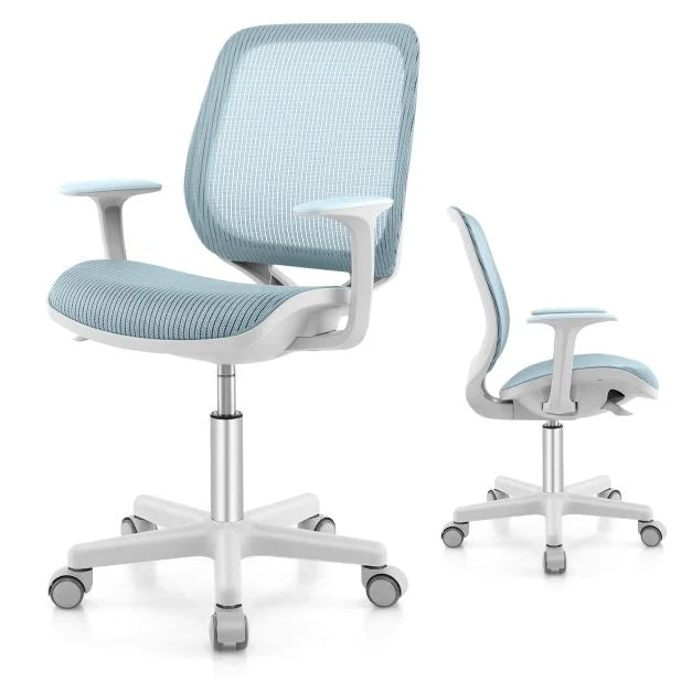 COSTWAY Sedia per Scrivania per Bambini, Sedia per Computer con Altezza Regolabile, Ruote, Sedile Girevole a Rete, Mobile Ergonomica per Bambini 3-10 Anni (Verde COSTWAY Sedia per Scrivania per Bambini, Sedia per Computer con Altezza Regolabile, Ruote, Sedile Girevole a Rete, Mobile Ergonomica per Bambini 3-10 Anni (Verde
