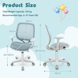 Kids Chair and kids desk chair for children aged 6-15 years in blue