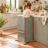 FunPod original toddler tower in grey with enclosed sides