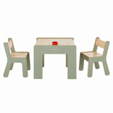 FunStation Duo toddler table and chair set in a neutral playroom