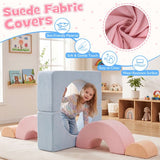 Children’s indoor soft play set with six rearrangeable shapes