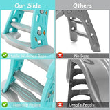 3-in-1 Folding Slide | Garden Climber Slide Set & Basketball Hoop | Blue | 18m+