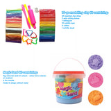 Deluxe FunPod Pack | 70pc Modelling Clay | Magic Sand | Magnetic Letters & Numbers | 50pc Chalks