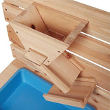 Montessori umweltfreundliche natürliche 3-in-1-Schlammküche aus Holz | Sandkasten | WasserWand | Spielzeugküche | 18m+