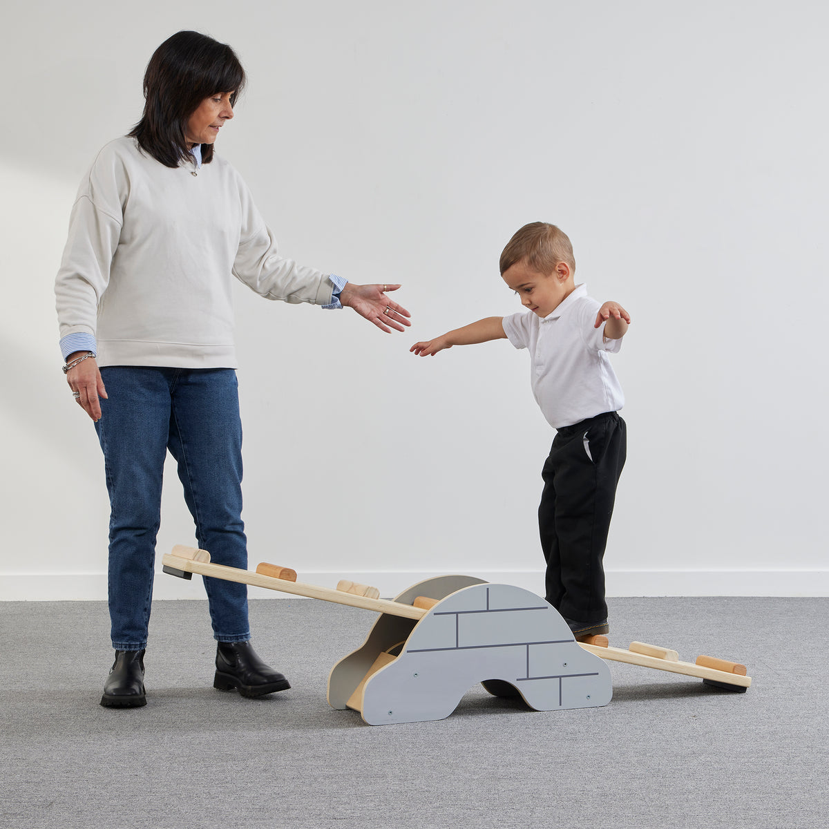 Large Eco Wood Pikler Balance Bridge | Fully Tested for Commercial Use ...