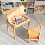 Scandinavian kids activity desk for drawing colouring and crafts
