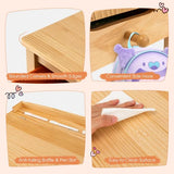 Kids study desk and chair with Scandinavian styling and storage