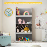 The chairs on this set also convert into a storage unit cum bookcase