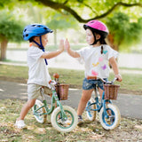 Metal Vintage 10" Wheels Balance Bike with Basket