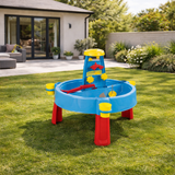 3-in-1 Indoor & Outdoor Sand & Water Table | Multi Play Station with Drawing Top