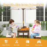 2-in-1 Children’s Picnic Bench | Removable Cushions & Umbrella | Indoor and Outdoor Use