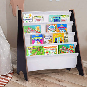 Montessori 4 Tier Sling BookCase | Childrens Bookcase | Kids Bookshelf