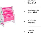 Princess Pink 4 Tier Sling BookCase | Childrens Bookcase | Kids Bookshelf