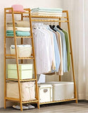 Keep rooms clutter-free with our free standing eco-friendly 100% natural crafted and superb quality bamboo wood rail