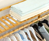 Instant classy wardrobe for extra hanging space made from 100% natural bamboo with a layer of smooth varnish.