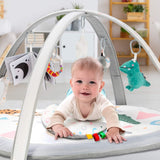 Not only does it keep them occupied for hours on end but it also includes two replaceable and washable mat covers