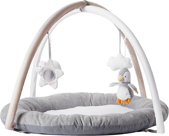 Baby Play Gym with Sensory Toys Padded Activity Washable Playmat www.littlehelper