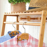 Eco 100% Bamboo Wood |  Freestanding Clothes Rack with 3 Shelves & 10 Hooks  | Natural | 1.65m High
