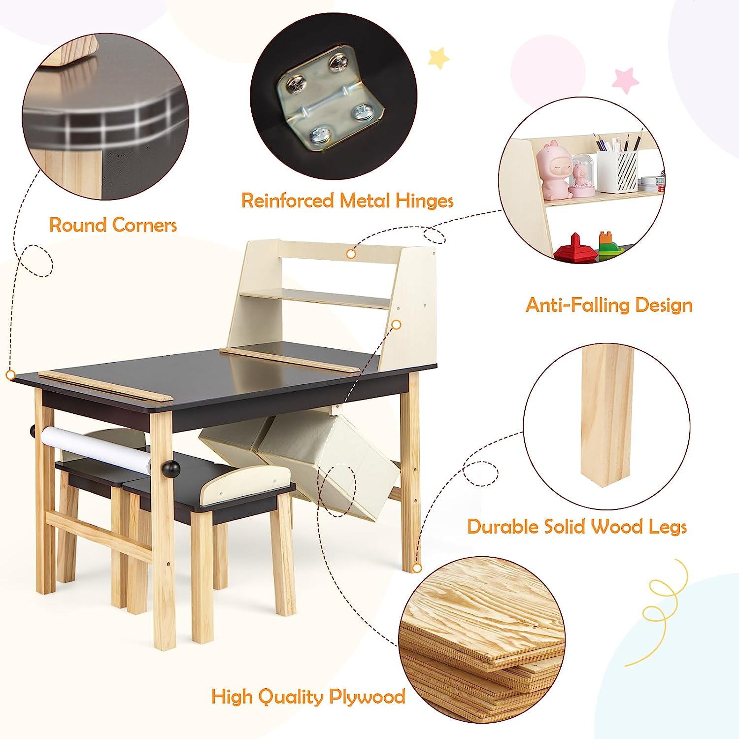 children's art table and chairs