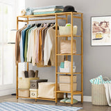 Instant classy wardrobe for extra hanging space made from 100% natural bamboo with a layer of smooth varnish.