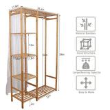 The clothes rack can hold up to 10kg whilst each shelf can take up to 30kg  