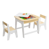 What more could you ask for for your little one than this classic and sturdy table and two chairs set. 