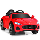 Elektrisches Spielzeugauto zum Aufsitzen | 12V | Fernbedienung mit LED-Leuchten | Hupe | Radio & Musik | 3 Farboptionen