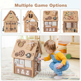 Montessori houten zintuiglijk druk bord | Leeractiviteit speelgoed voor peuters | Opslagruimte