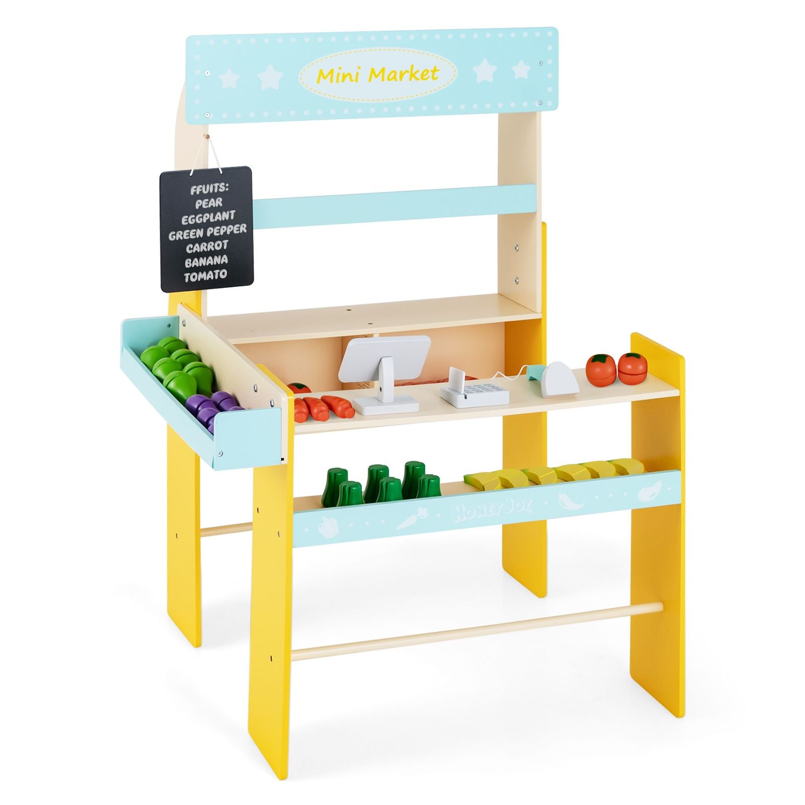 Montessori Children s Wooden Pretend Play Grocery Store 36 Vegetables www.littlehelper