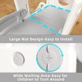 Montessori Kids Slide Set | Basketball Hoop | Castle | Bridge | Indoor or Outdoor | Storage | Beige or Blue