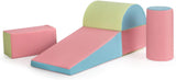 Vnútorné 5-dielne Montessori Soft Play vybavenie | Penová hracia súprava | Primárne farby | 6 mesiacov+
