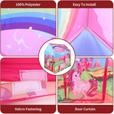 Tente de jeu licorne pop-up pour enfants | Jeu de rôle amusant | Tanière