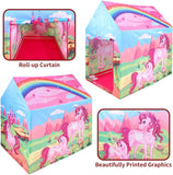 Barns Pop-Up Unicorn Playhouse Tält | Roligt rollspel | Håla