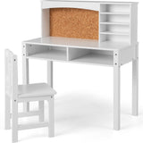 Montessori Eco-Conscious Desk | Storage & Chair | White or Pink | 3-10 Years