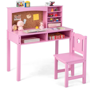 Montessori Eco-Conscious Desk | Storage & Chair | White | 3-10 Years