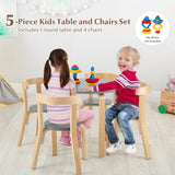 Easy to store, the chairs fit well under the table to help save space.