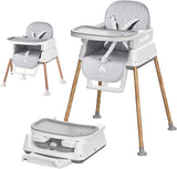 Infants 3 in 1 Multifunctional Highchair | Adjustable | Portable | Grey | 6 months +