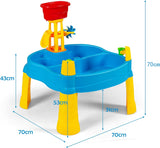 mesa de agua y arena 2 en 1 para interiores y exteriores | Juego de accesorios de 12 piezas | 3 años +