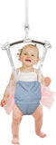 Asiento columpio seguro para puerta de bebé con soporte para la columna vertebral | Azul o rosa | 6-12 meses