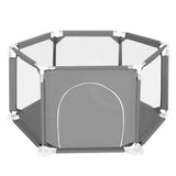 Childrens 6-Panel Hexagonal Mesh Playpen & Pall Pit | Colour Options