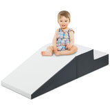 Small Soft Play Equipment | 2 Piece Climb & Slide Foam Play Set | Colour Options | 6m+